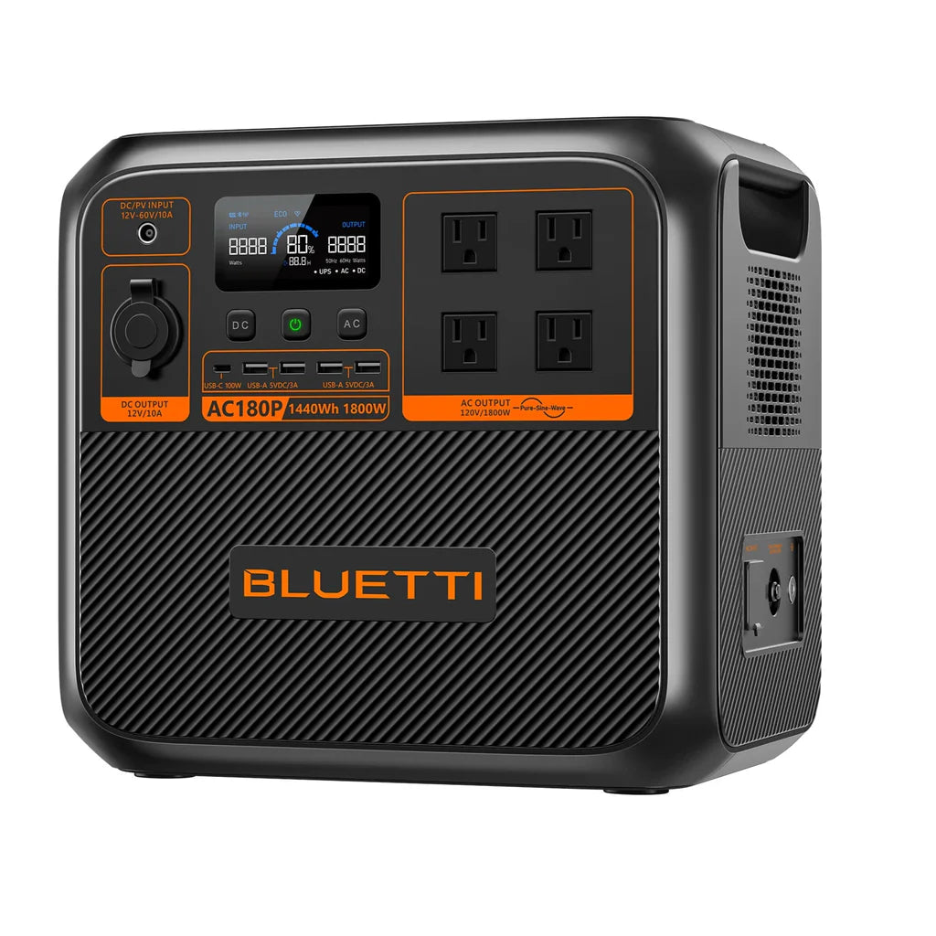 BLUETTI AC180P Bateria Solar Portatil | 1800W 1440Wh