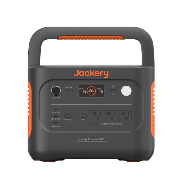 Jackery Explorer 1000 v2 Portable Power Station + SolarSaga 100W Solar Panel