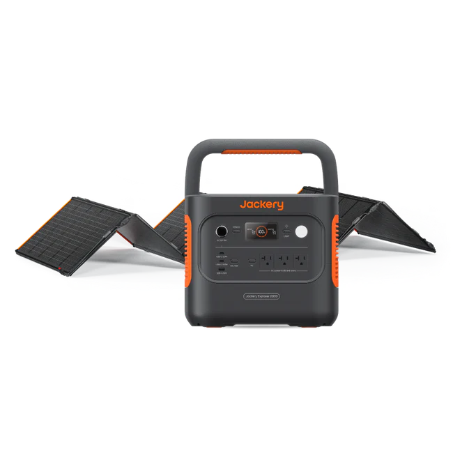 COMBO Jackery Solar Generator 2000 v2 + SolarSaga 100W Solar Panel x2