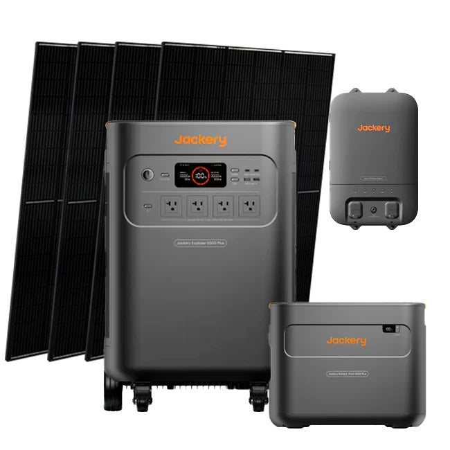 Jackery Explorer 5000 Plus + Solar panel 410w x 4 + Smart Transfer Switch + Battery Pack 5000 Plus